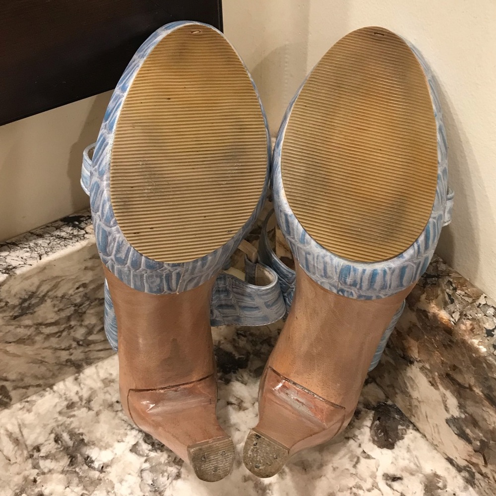 Vintage BCBG MAX AZRIA Baby Blue Sandals - Picture 11 of 15